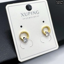 Сережки Xuping14К 10298 (1,0 см.)